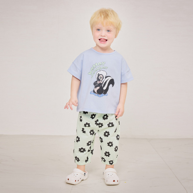 mollimelli 迪士尼桑普花園七分上下套裝