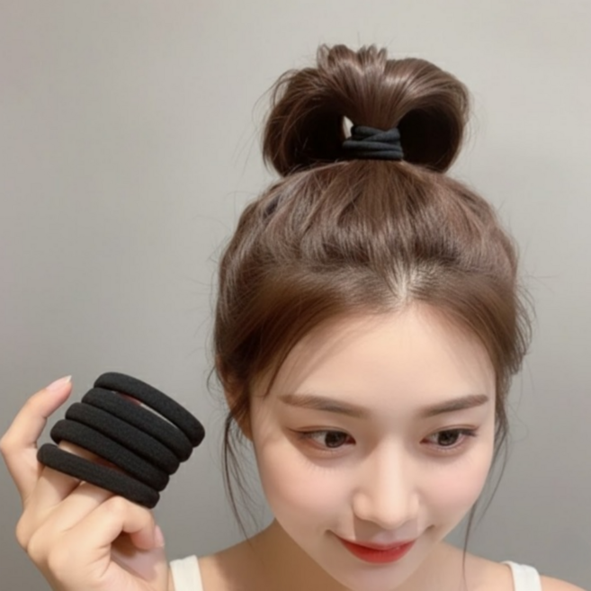 언니고무줄 짱짱한 고탄력 두꺼운 머리끈 50p