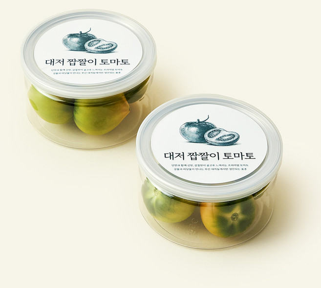 온브릭스 주식회사 농업회사법인 바로먹는 대저 짭짤이 토마토, 2개, 150g