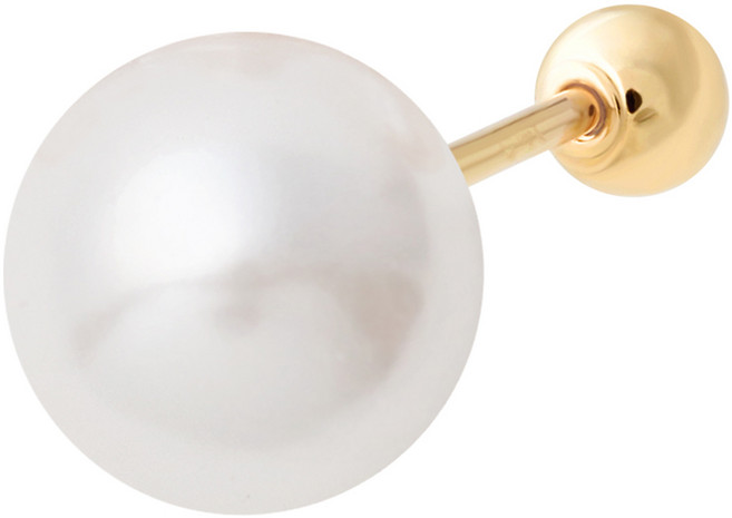 MINIART 女款 14K 金針 簡約 日常 珍珠 基本款 耳窩 耳屏 軟骨 耳釘 單只