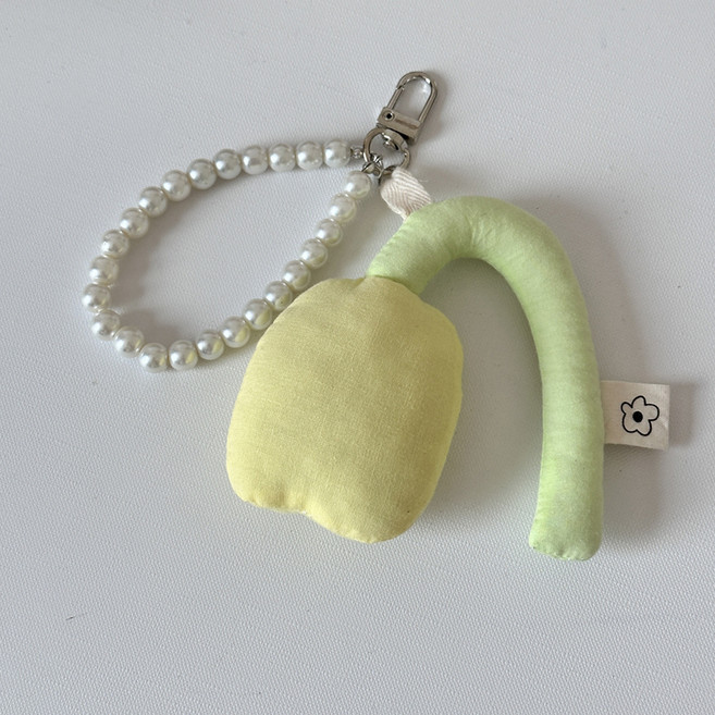 소리달 립하 튤립 진주 인형 가방키링