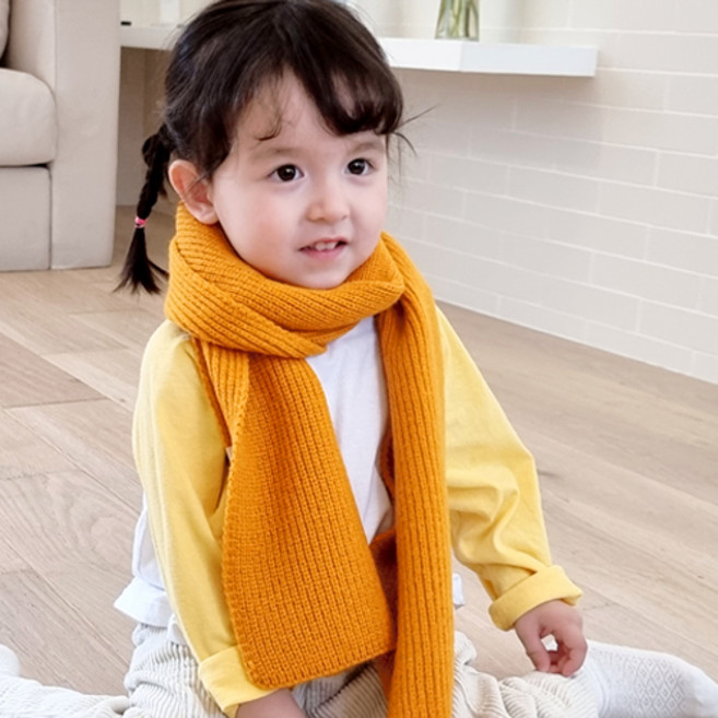 우주아이 아동용 작은미소 골지목도리