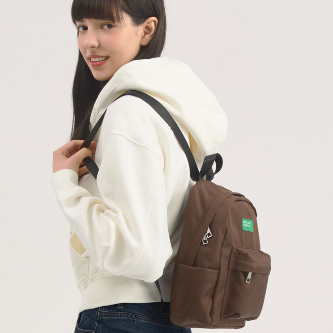 benetton 日常迷你後揹包, 棕色