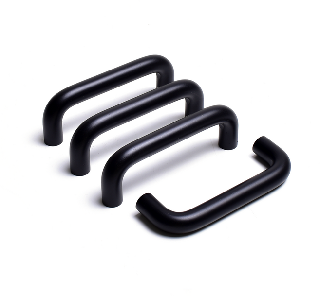 손잡이세상 14파이 베이직 2구 가구 손잡이 블랙 P96, 4개