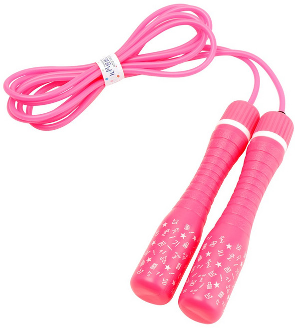 Ksy 加長版兒童跳繩 SY-004 PVC材質 可調節, 粉色, 1條