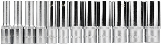 썬키 롱핸드소켓 12p 세트 SHS-38L, 1세트