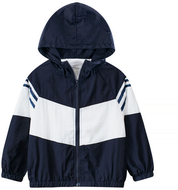 스타빈 아동용 배색 데일리 후드 바람막이