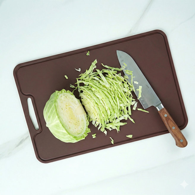 소노리떼 국산 실리콘 다양한 색상 도마, 초코, 1개