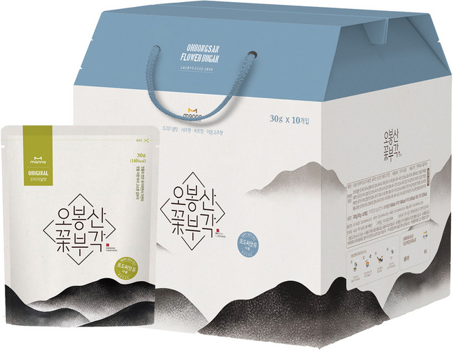 오봉산꽃부각 김부각 오리지널, 30g, 10개