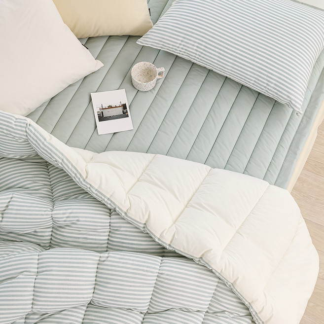 파르페by알레르망 국내 제조 크루 차렵이불 + 패드 세트