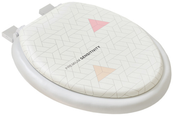 오션웰리빙 PCV 소프트 변기커버 상부조립형, 베이지, 1개