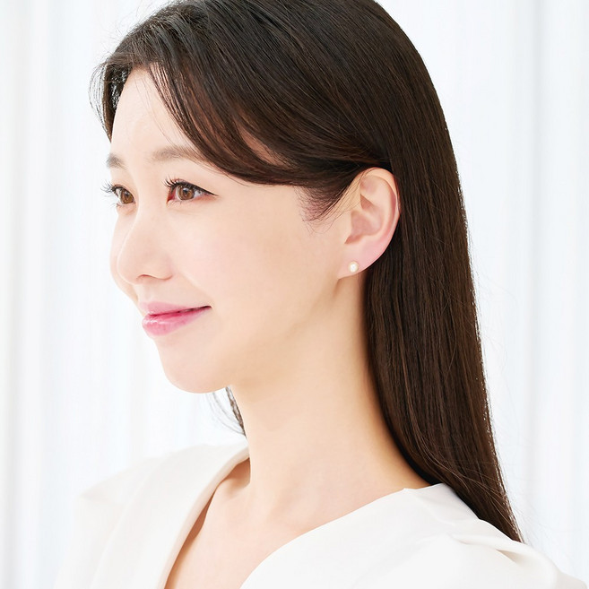 노이드비 여성용 14K 스와로브스키 진주귀걸이 6바 6mm