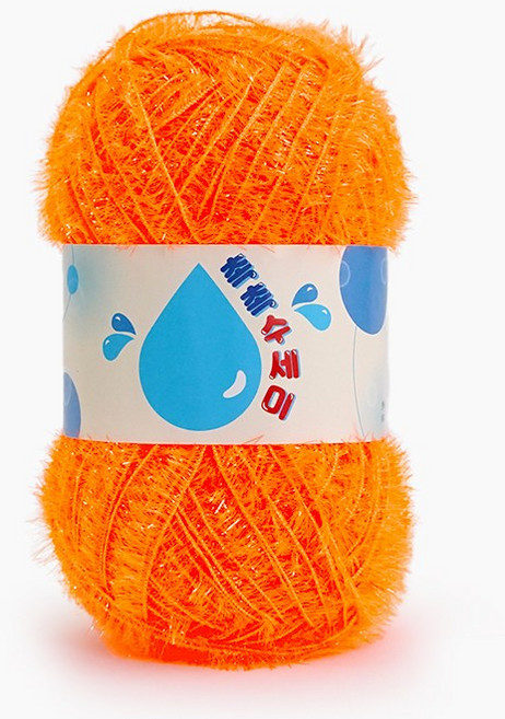 쎄비 촉촉 수세미실, 형광주황, 1개