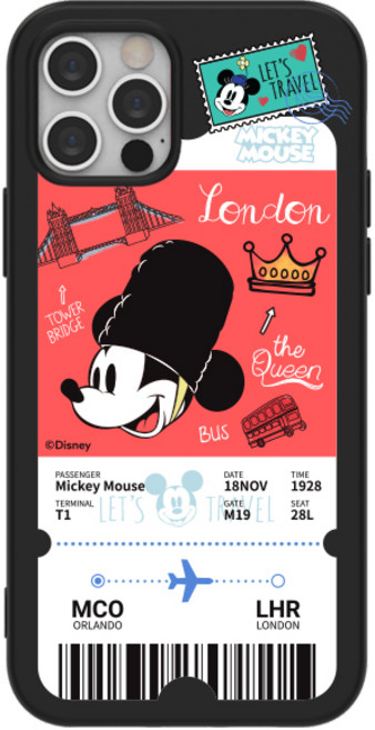 디즈니 시티 트래블 소프트 휴대폰 케이스