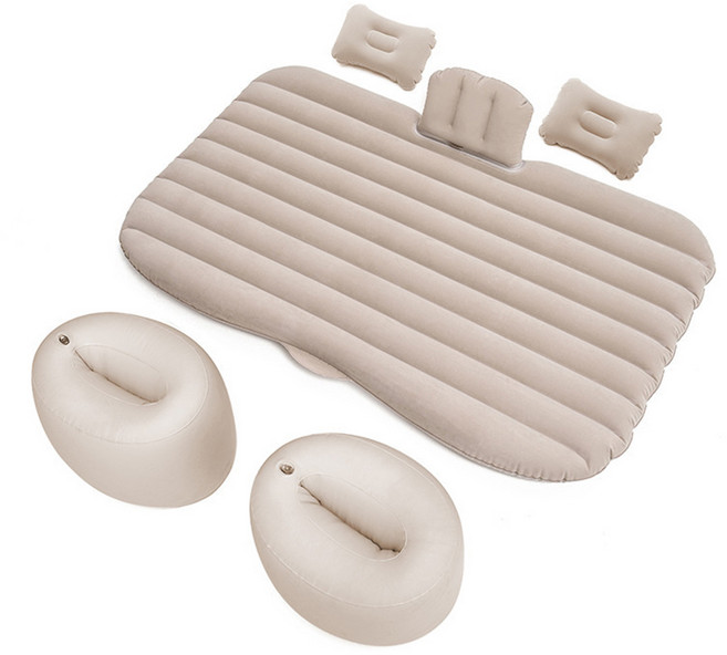 아로무드 차박 캠핑용 등받이 쿠션 에어매트, 베이지