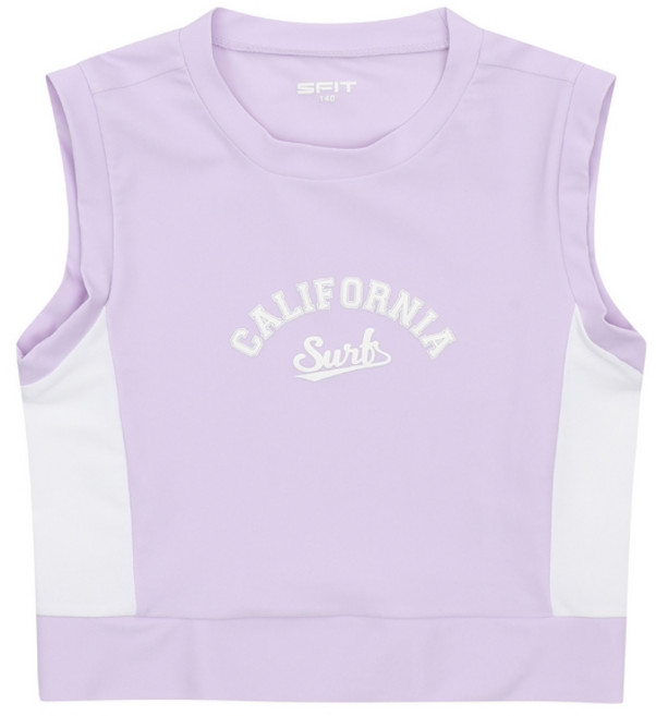 에스핏 여아용 배색 브라탑 래쉬가드