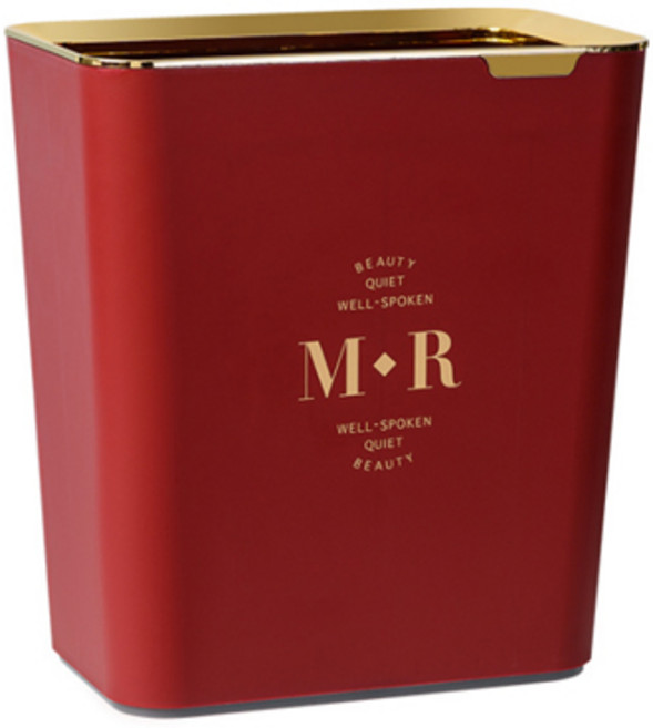 JH컴퍼니 미니멀 라이프 휴지통, 레드, 1개