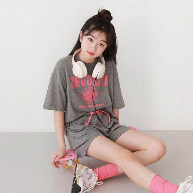 나나주니 주니어 브룩 빈티지 반바지 상하세트