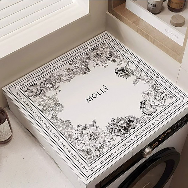 러빙랩 세탁기 다용도 규조토 매트, 트리화이트, 1개