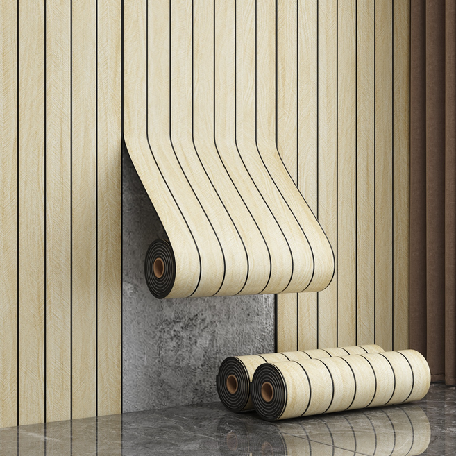 바이데 간편히 붙이는 템바보드 접착 시트지, 연베이지(입체)