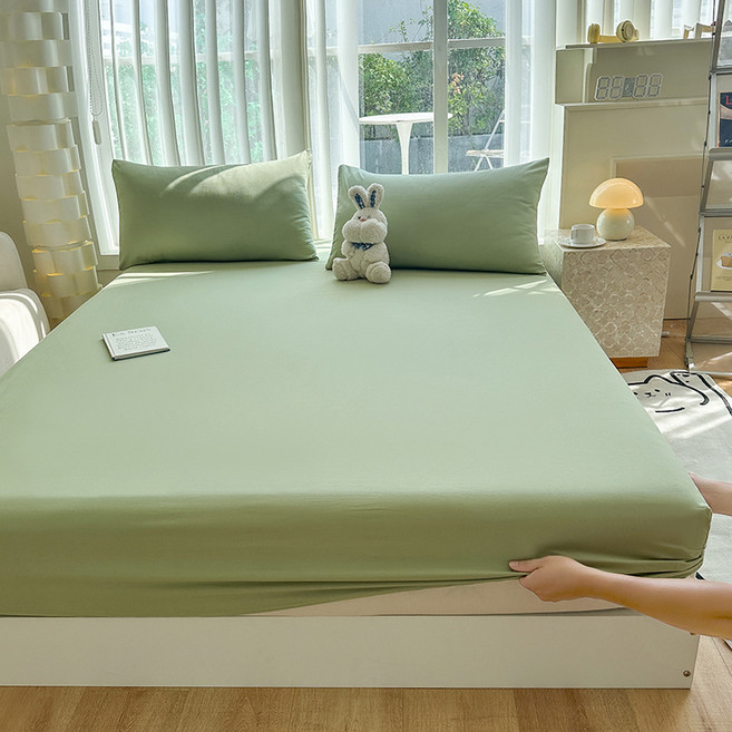 언헤브 솔리드 매트리스 커버