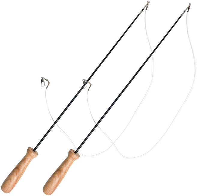 키트니 리필형 원목 낚시대, 혼합색상, 2개