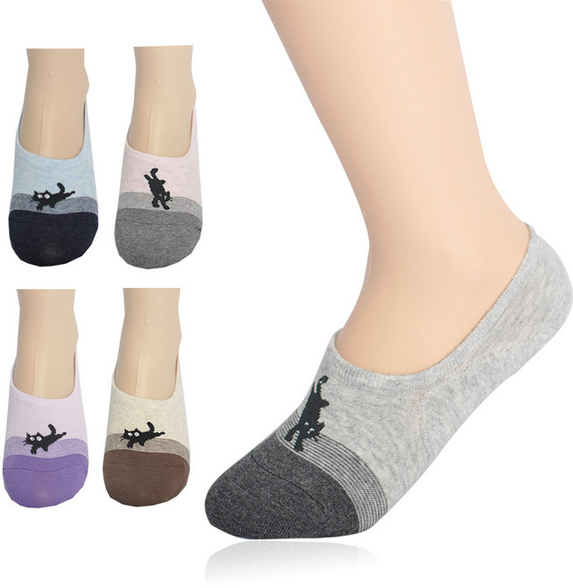 비버리힐스폴로클럽 여성용 미끄럼방지 면덧신 5종 세트