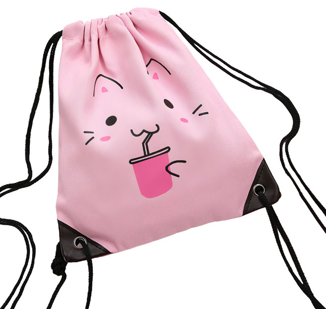 키즈트리 아동용 고양이 캐릭터 조리개 보조 가방 BB-337