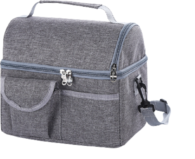 분리 수납형 보온 보냉 도시락 가방, 그레이
