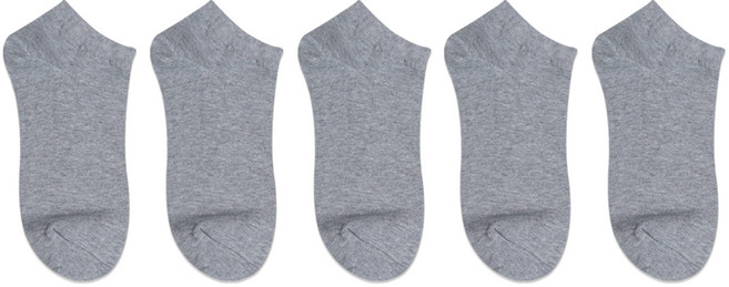 박군 여성용 MJ 무지 발목 양말 5족 세트