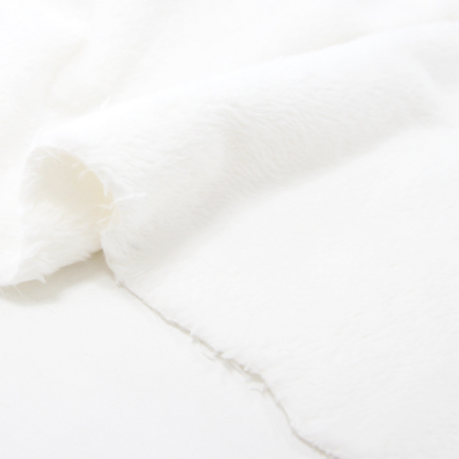 릴리패브릭 라네쥬 부드러운 털원단 양면 극세사 담요 강아지옷 소품 원단, 백아이보리, 1개