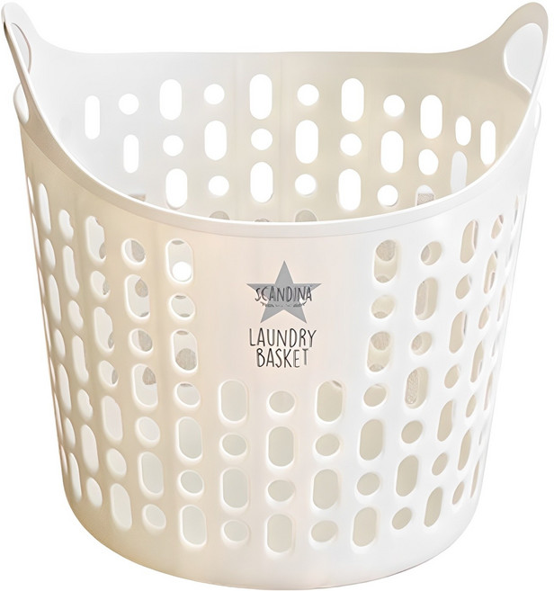 SHABATH 鏤空型洗衣籃, 象牙白
