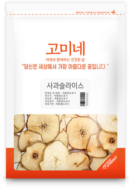 고미네 사과슬라이스, 150g, 1개