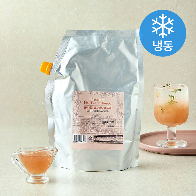 납작복숭아 퓨레 (냉동), 1개, 1.3kg