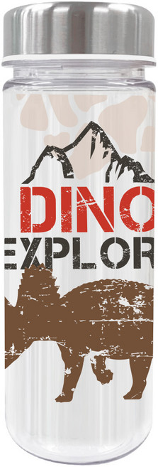 NATIONAL GEOGRAPHIC 國家地理 文字印花不鏽鋼蓋水瓶, Dino Explorer, 500ml, 1個