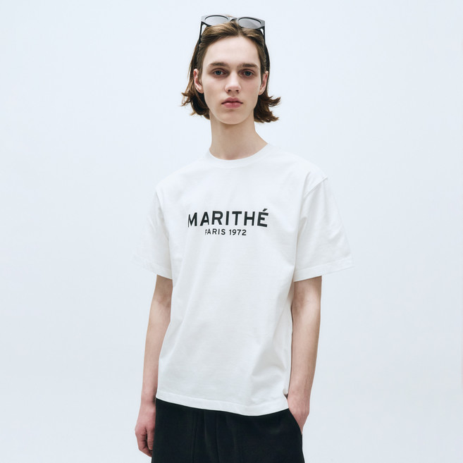 MaritheFrancoisGirbaud 男女通用 REGULAR LOGO T恤, 白色