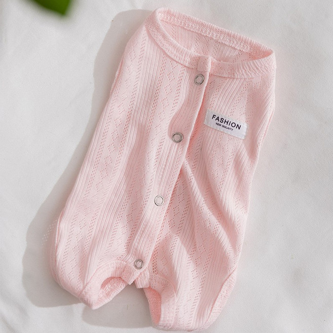 퍼피드림 강아지 꿈나라 구름 포근 올인원 수트 10035, 핑크, 1개