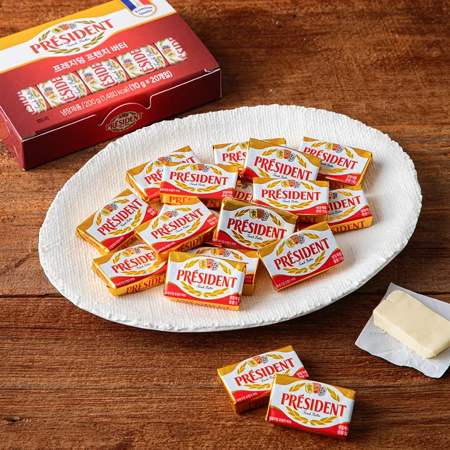 프레지덩 미니 버터, 200g, 1개 - 쿠팡