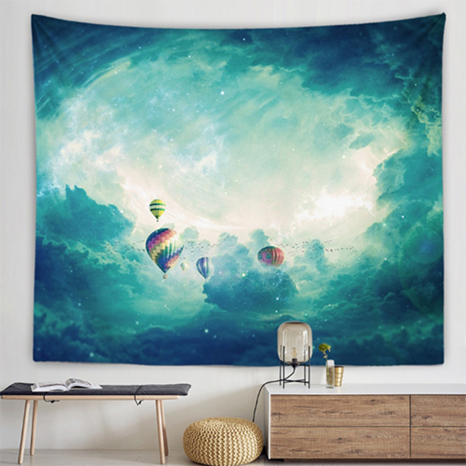 에어 그래픽 아트 패브릭 포스터 플러시 천, J