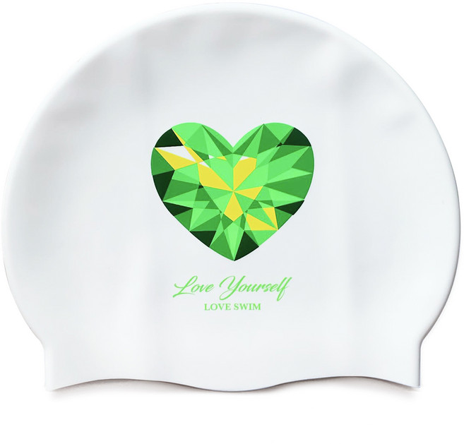 오호라스튜디오 링클 실리콘 수영모자, 젬스톤 그린, 1개