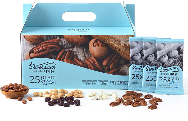 Derchaeum 25구람 하루한줌 견과세트 블루 600g, 1개