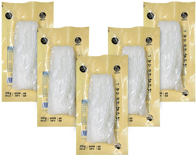 불리지 않는 생생 좁은 감자면, 200g, 5개