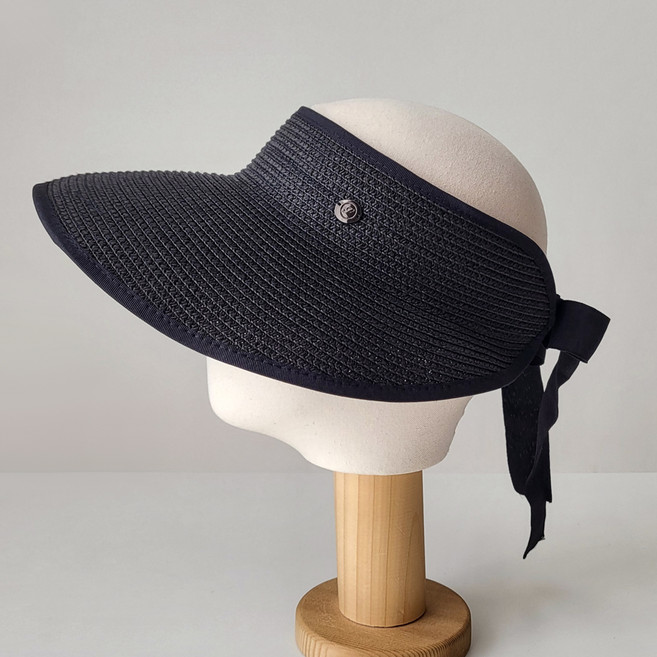 바비수 애런 지사 리본 밴딩 썬캡