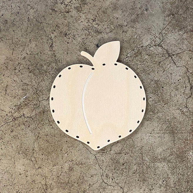 스튜디오612 복숭아 자작나무 플레이트 2p, 우드