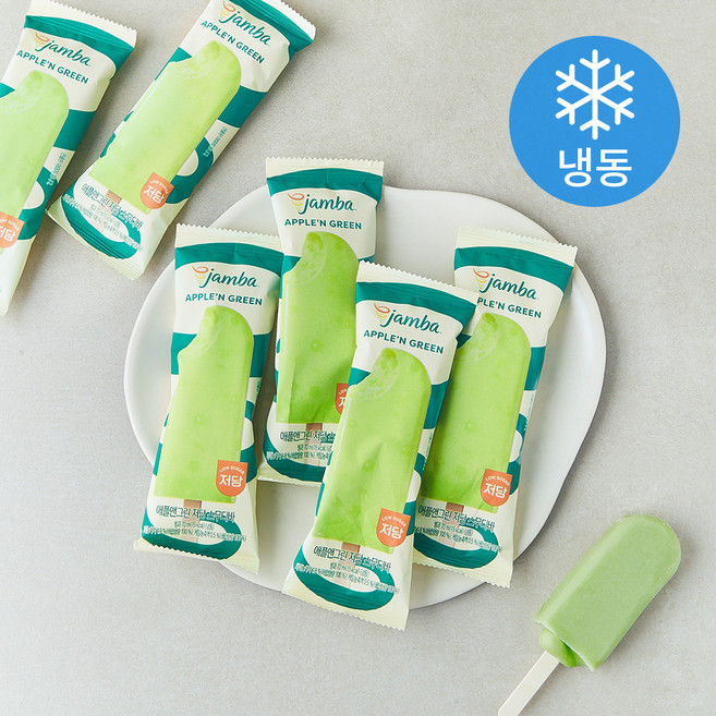 잠바주스 애플그린 저당 스무디 바 (냉동), 6개, 1개입, 70ml