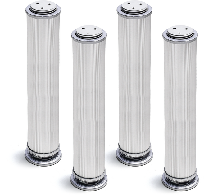 손잡이세상 알루미늄 가구발통 250mm, 실버, 4개