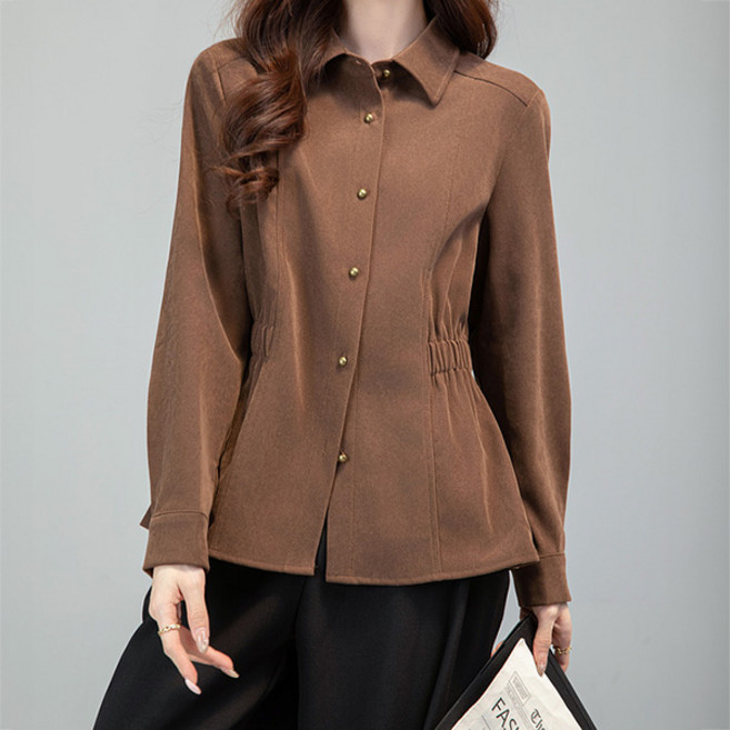 LUNA GIRL 女款Recozabel鬆緊帶襯衫夾克 L25WST092714