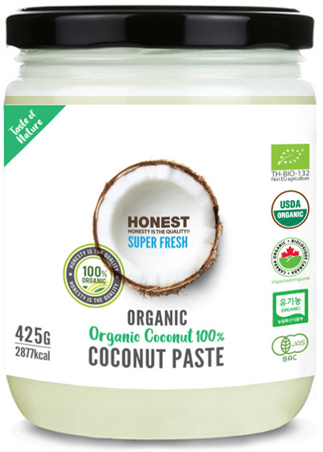 어니스트 100% 유기농 코코넛 페이스트, 425g, 1개