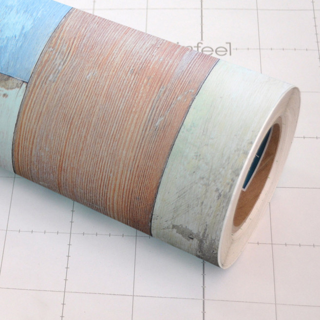 데코리아 현대필름 생활방수 접착식 벽돌 시트지 필름, LUXURY478빈티지패널, 폭 123cm x 길이 2m