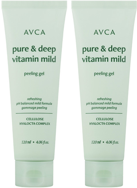아브카 퓨어 앤 딥 비타민 저자극 약산성 필링 젤, 120ml, 2개